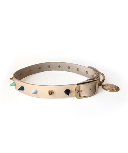Digs Spike Leather Collar