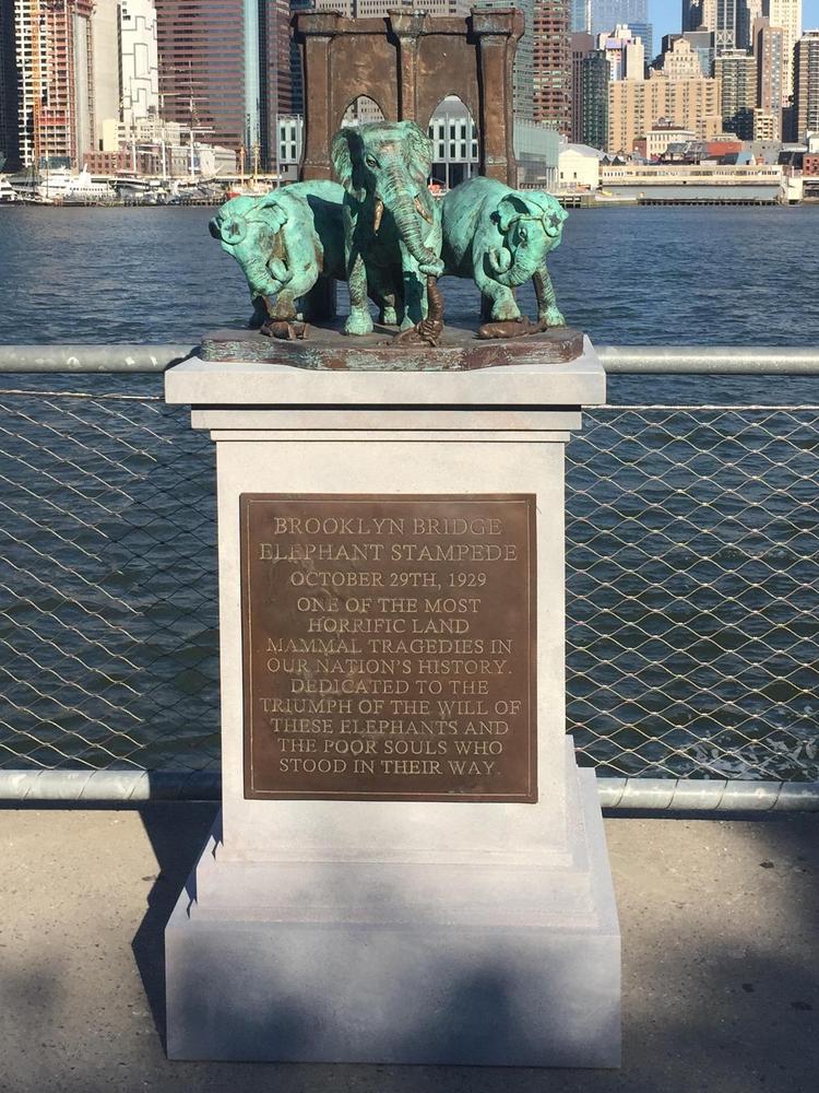 Brooklyn Bridge Elephant Stampede Memorial