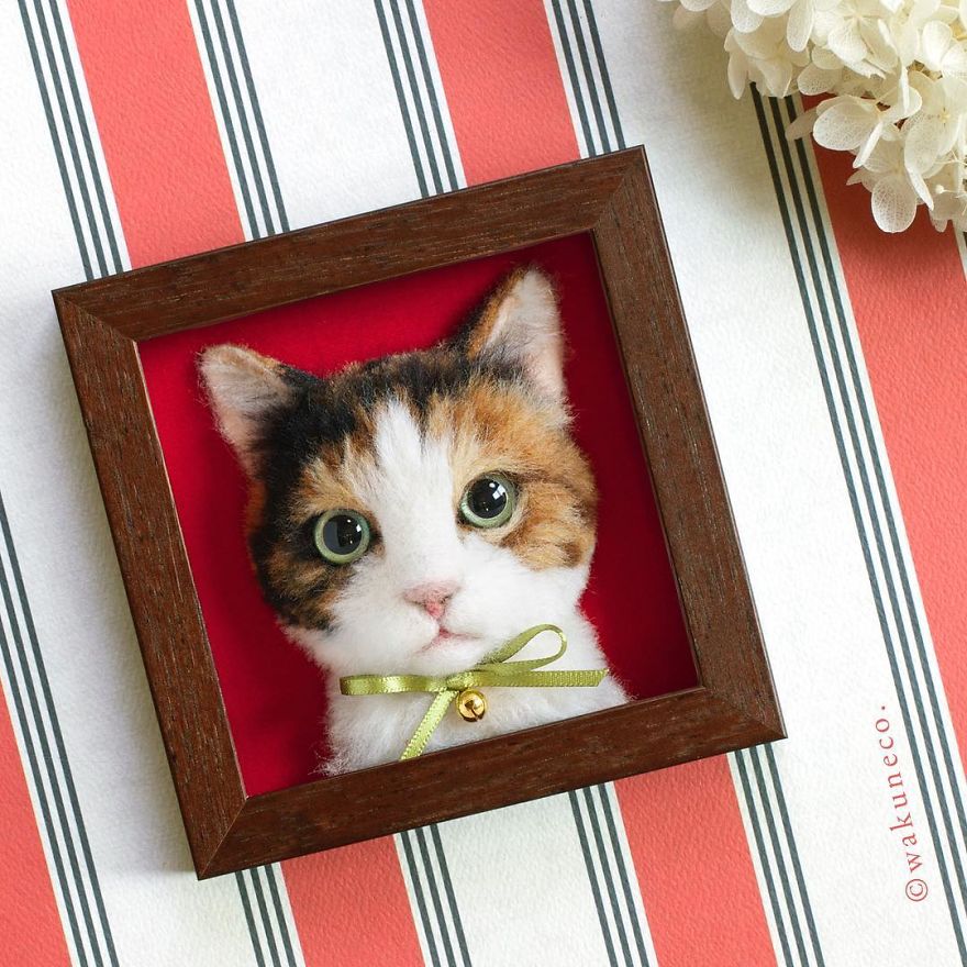 Japanese Artist Uses only Felted Wool to Makes Realistic and Mes