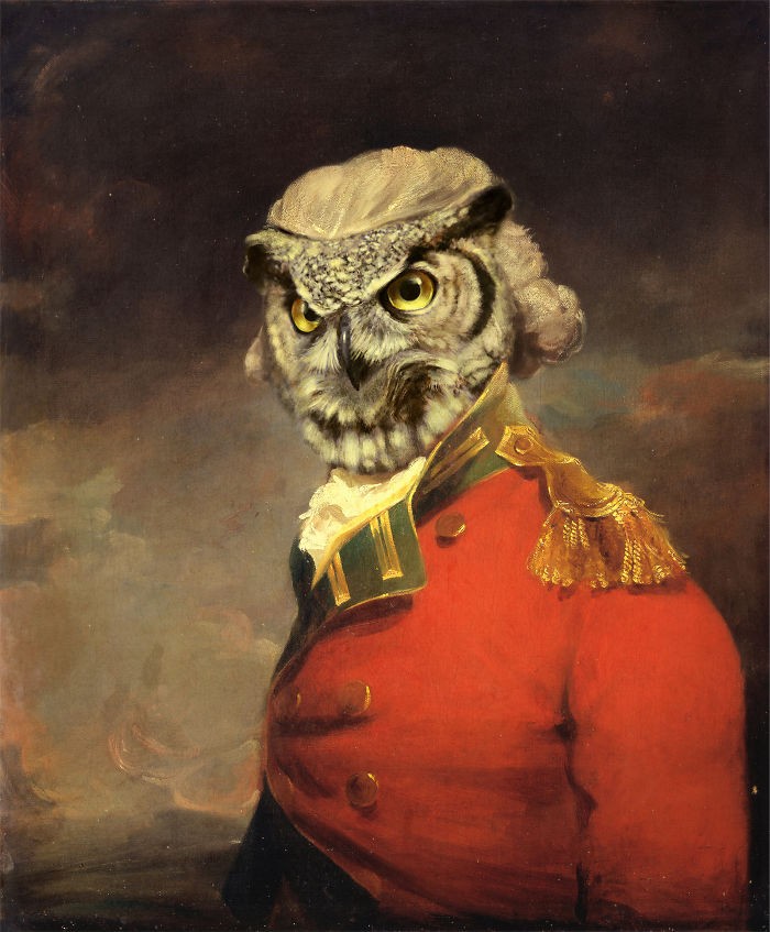 Markus Pilgrim; Artist Inserts Animals Characters Into Vintage Portraits Of Aristocrats