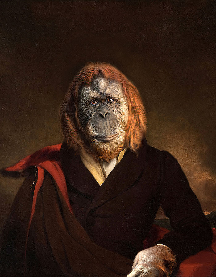 Markus Pilgrim; Artist Inserts Animals Characters Into Vintage Portraits Of Aristocrats