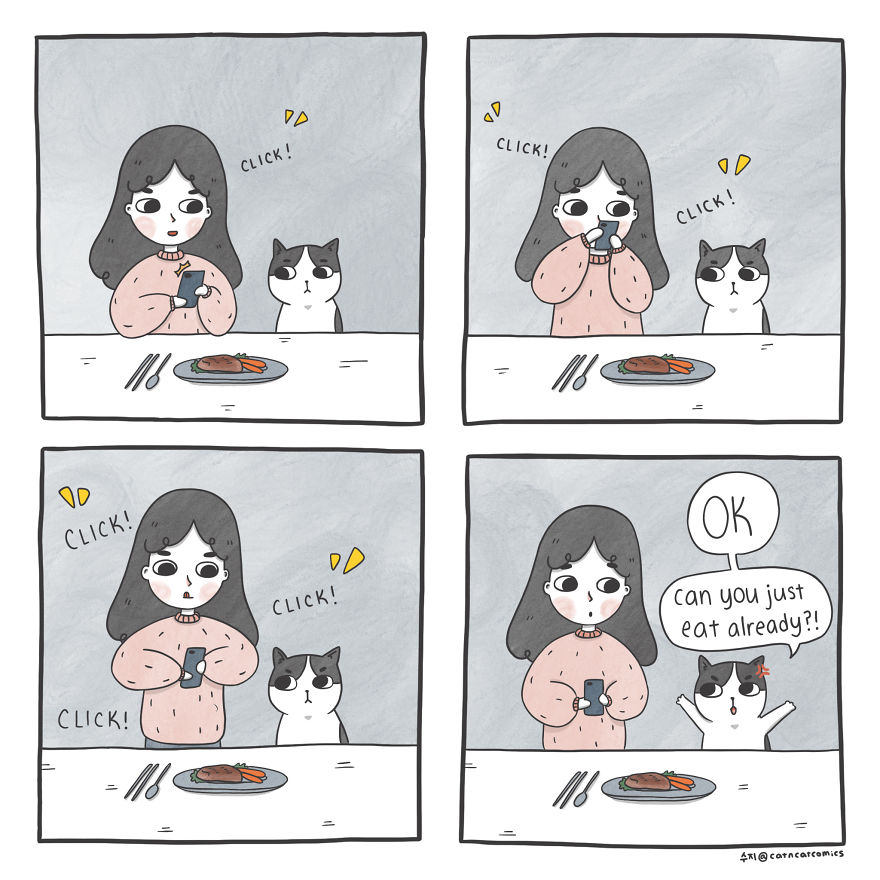 Wholesome comics about a cat named ‘Micky’ and his human ‘Suzy’