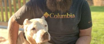 Mailman Rescues A Dog Collapsed On One Side Of A Road And Then He Adopts Him