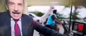 A Dog Riding On A Scooter In India Photobombs A Journalist Hilariously